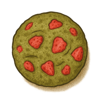 Strawberry Matcha cookie