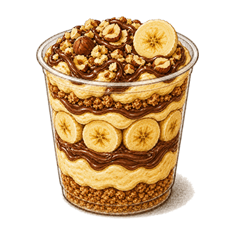 Banana Pudding - Nutella & Hazelnut